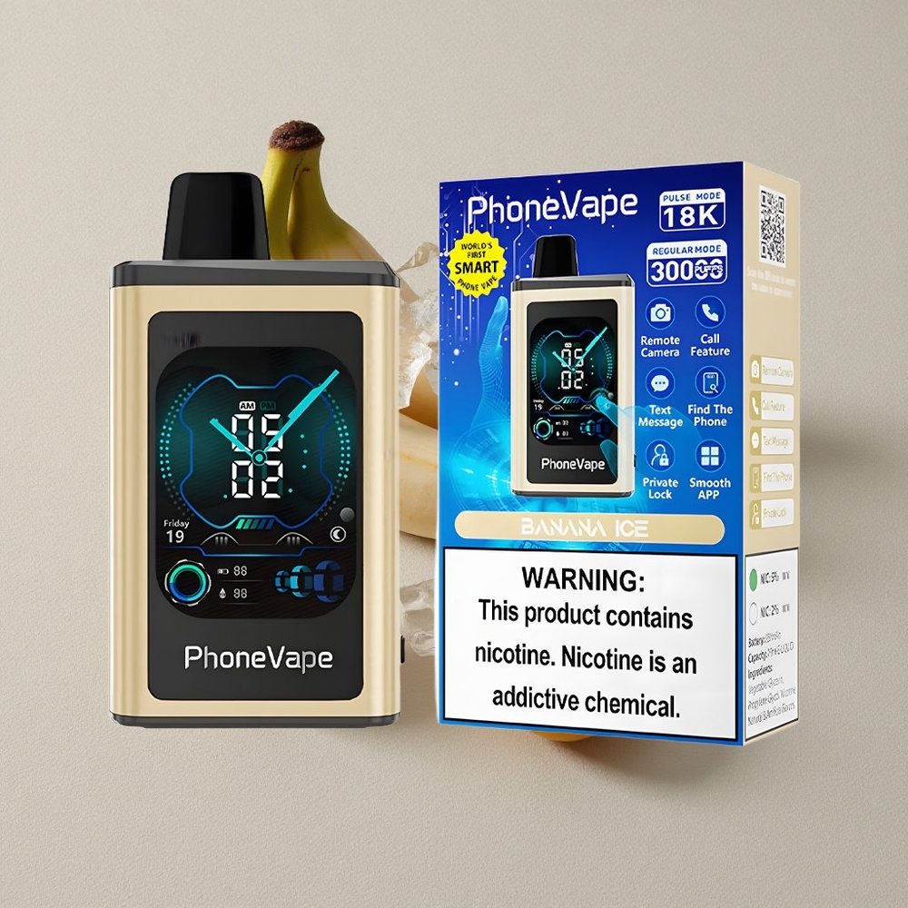 Banana Ice JNR PhoneVape 30000 puffs App Controlled Disposable Vape