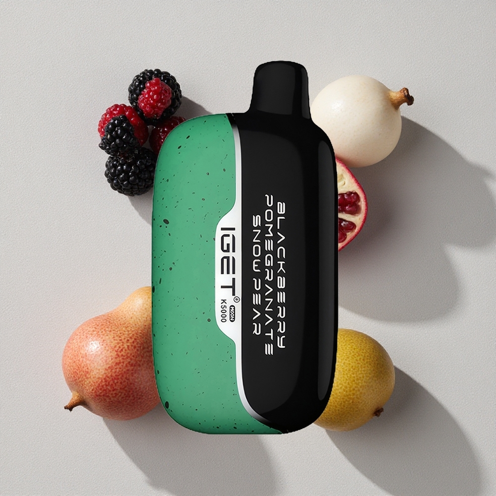 Blackberry Pomegranate Snow Pear IGET Moon K5000 Puffs Disposable Vape