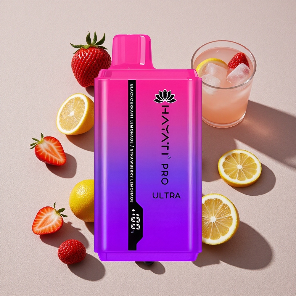 Blackcurrant Lemonade Strawberry Lemonade Hayati Pro Ultra 15000 Puffs