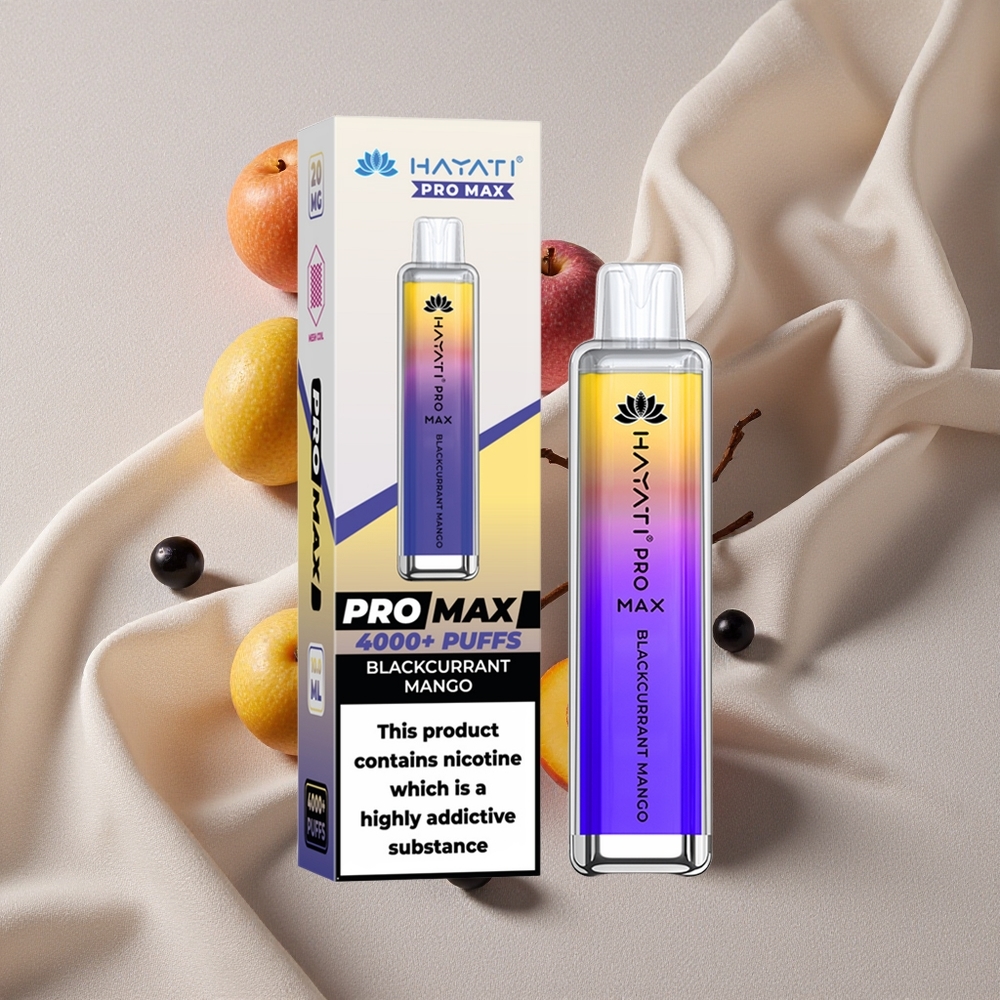 Blackcurrant Mango Hayati Pro Max 4000 Puffs Rechargeable Disposable Vape