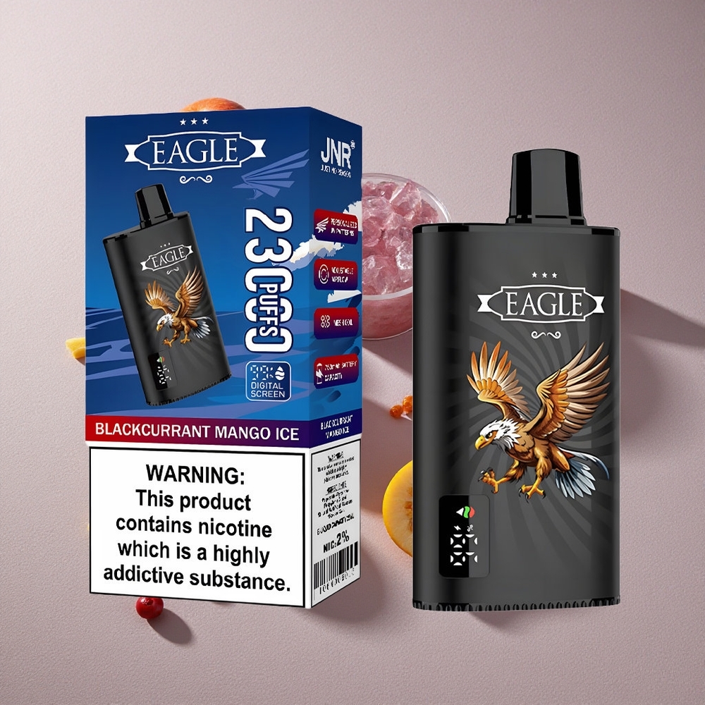Blackcurrant Mango Ice JNR EAGLE Smart 23000 Puffs Disposable Vape with Digital Screen