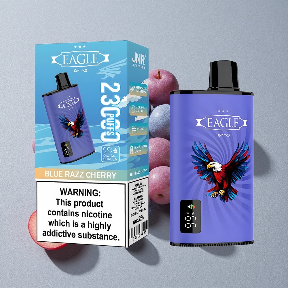 Blue Razz Cherry JNR EAGLE Smart 23000 Puffs Disposable Vape with Digital Screen