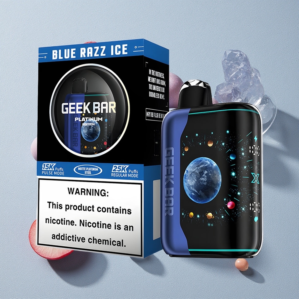 Blue Razz Ice GEEK BAR Platinum 25000 Disposable Vape