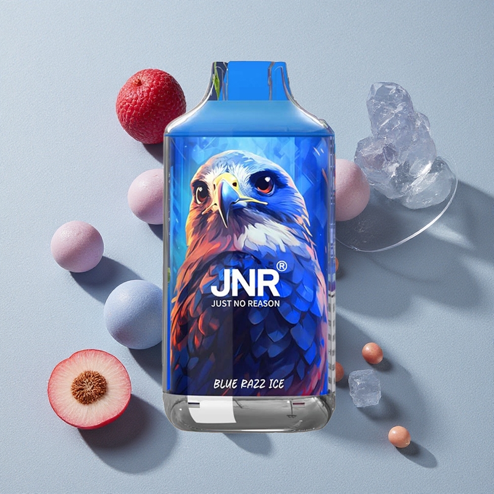 Blue Razz Ice JNR Falcon 16000 Puffs Disposable Vape with Dual Mesh Coil