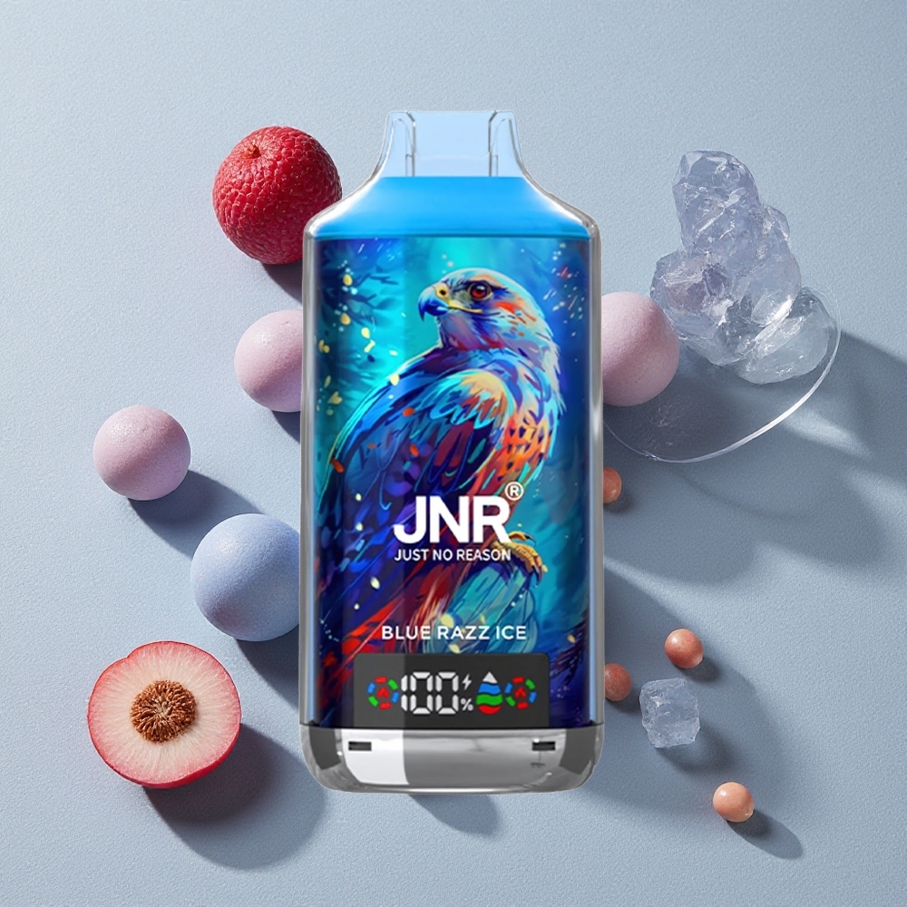 Blue Razz Ice JNR Falcon X 18000 Puffs Dual Mesh Disposable Vape