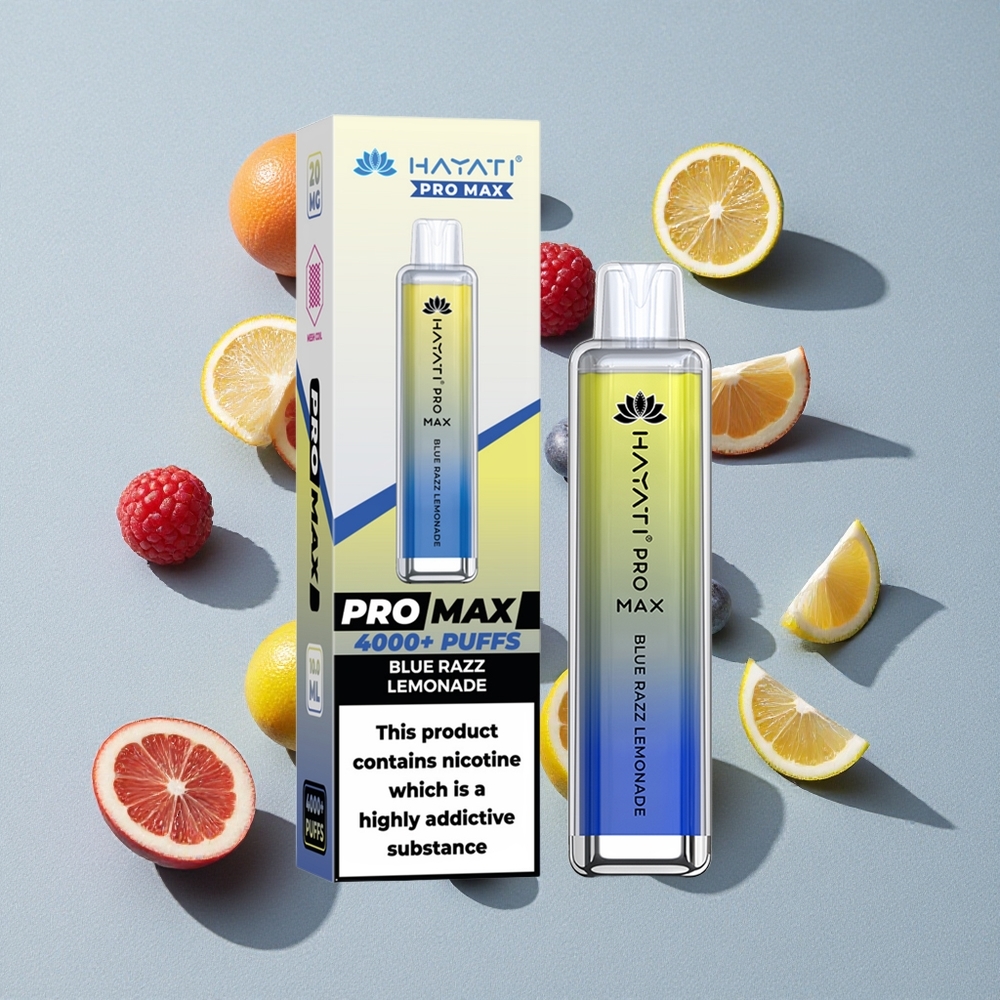 Blue Razz Lemonade Hayati Pro Max 4000 Puffs Rechargeable Disposable Vape