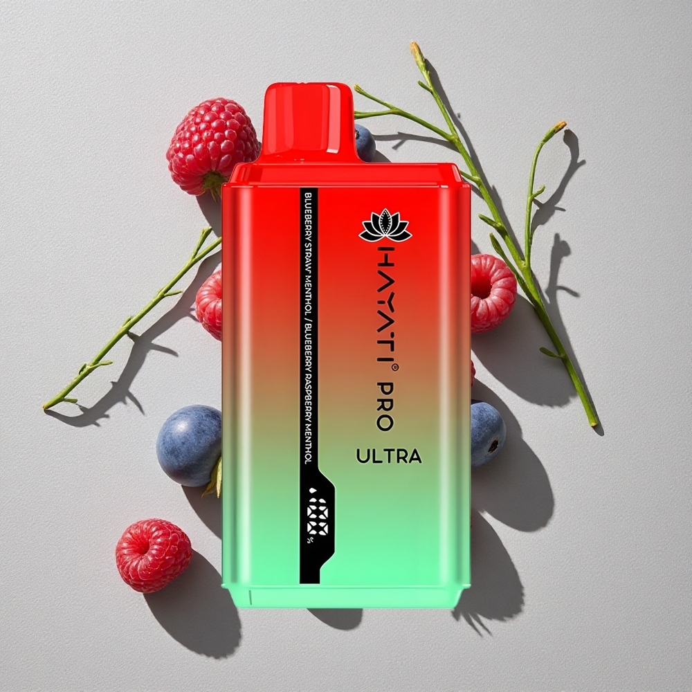 Blueberny Straw Menthol Hayati Pro Ultra 15000 Puffs