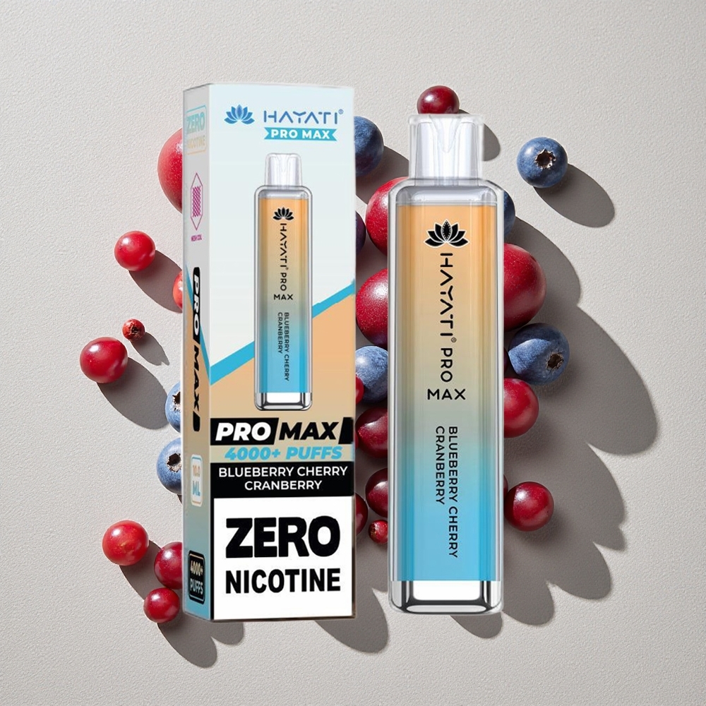 Blueberry Cherry Cranberry Hayati Pro Max 4000 Puffs Rechargeable Disposable Vape