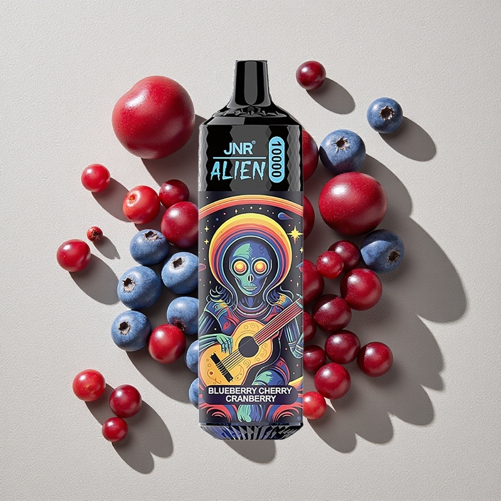 Blueberry Cherry Cranberry JNR Alien 10000 Puffs RGB LED Sporty