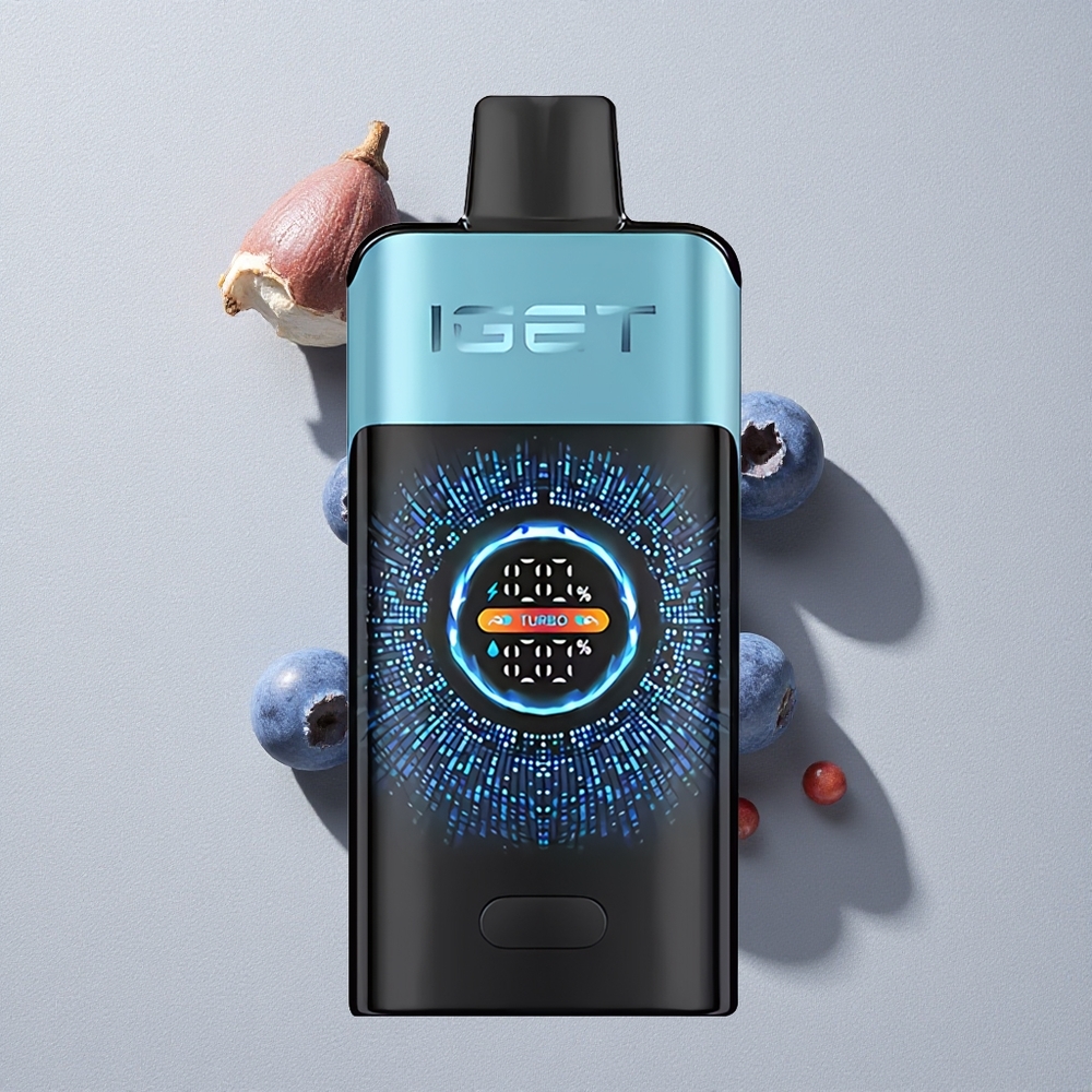 Blueberry Ice IGET ONE 12000 Puffs Disposable Vape with Large Curved Color Screen
