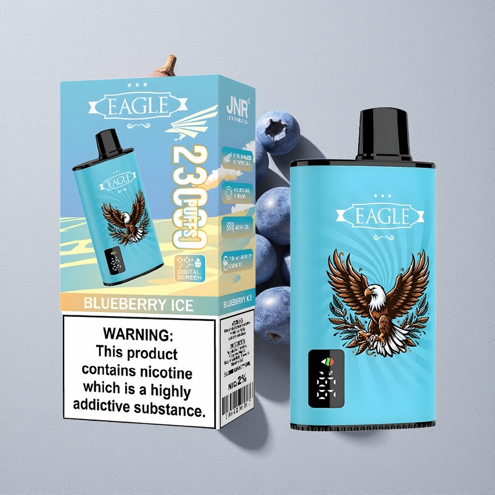 Blueberry Ice JNR EAGLE Smart 23000 Puffs Disposable Vape with Digital Screen