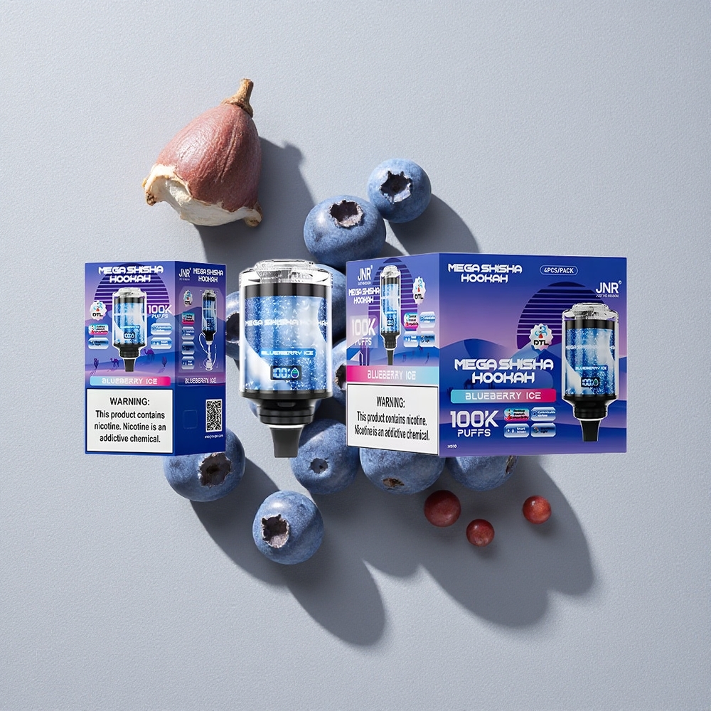 Blueberry Ice JNR Mega Shisha Hookah 100K Desktop Compatibility