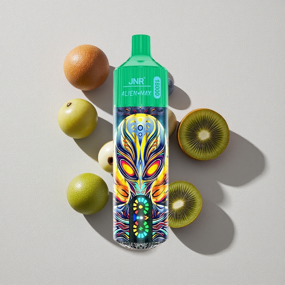 Blueberry Kiwi JNR Alien Max 18000 Puffs Smart LED Display