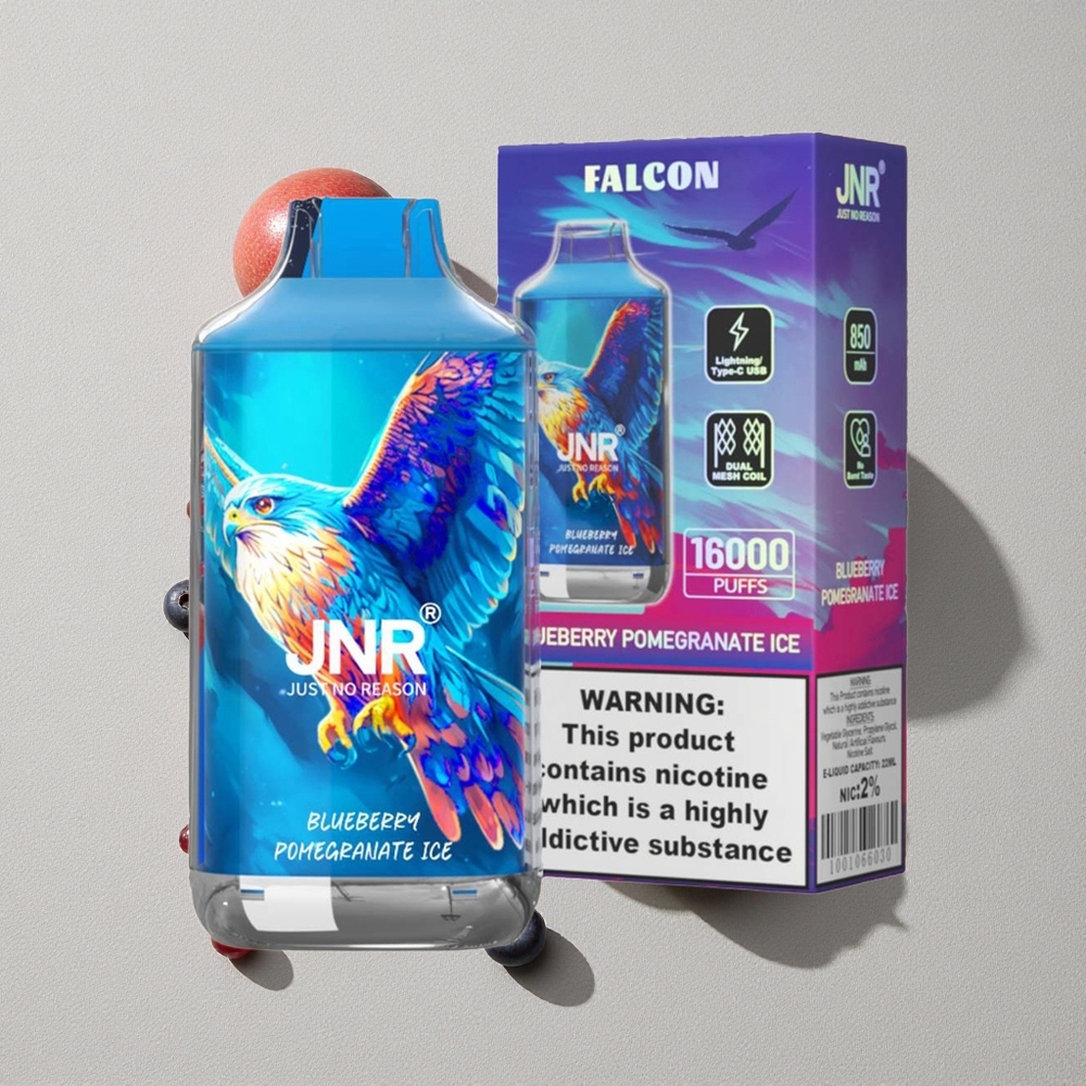 Blueberry Pomegranate Ice JNR Falcon 16000 Puffs Disposable Vape with Smart LED Display