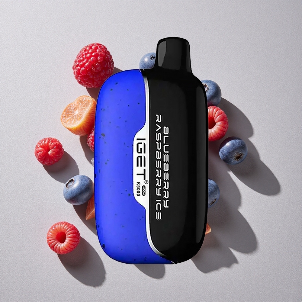 Blueberry Raspberry Ice IGET Moon K5000 Puffs Disposable Vape