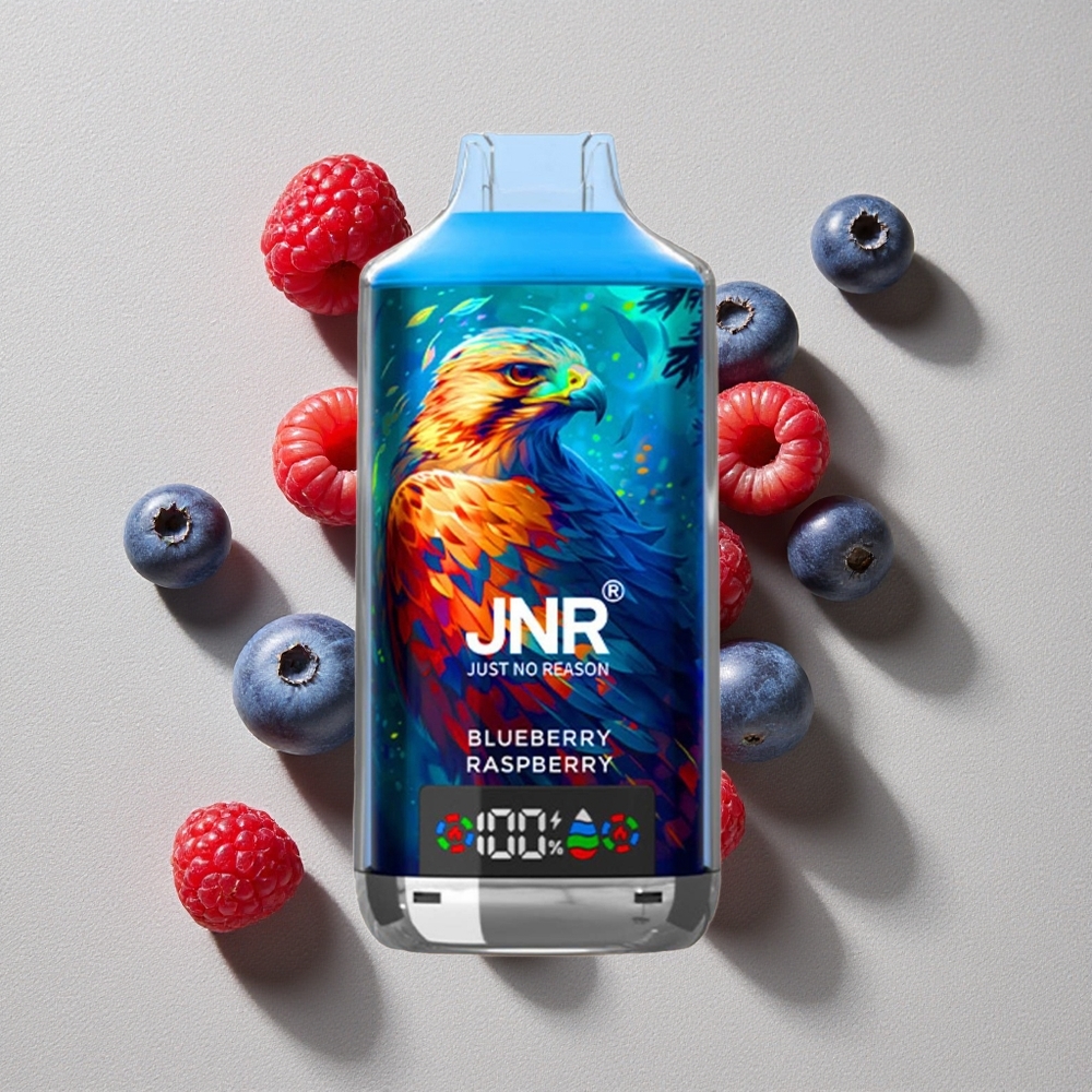 Blueberry Raspberry JNR Falcon X 18000 Puffs Disposable Vape Digital Display
