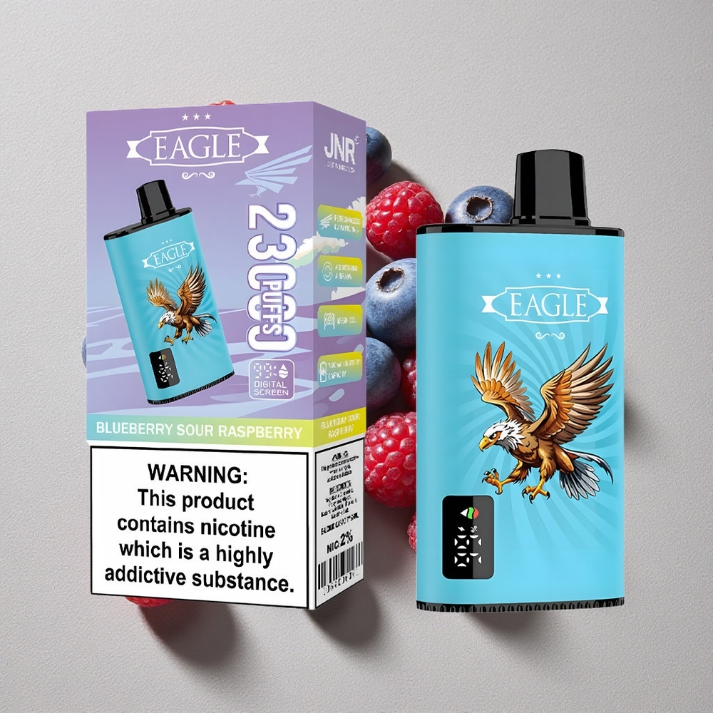 Blueberry Sour Raspberry JNR EAGLE Smart 23000 Puffs Disposable Vape with Digital Screen