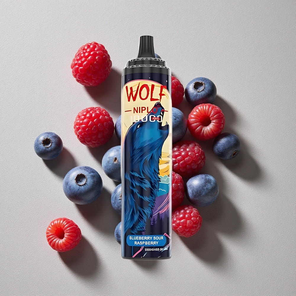 Blueberry Sour Raspberry JNR Wolf Niplo 10000 Puffs Disposable Vape