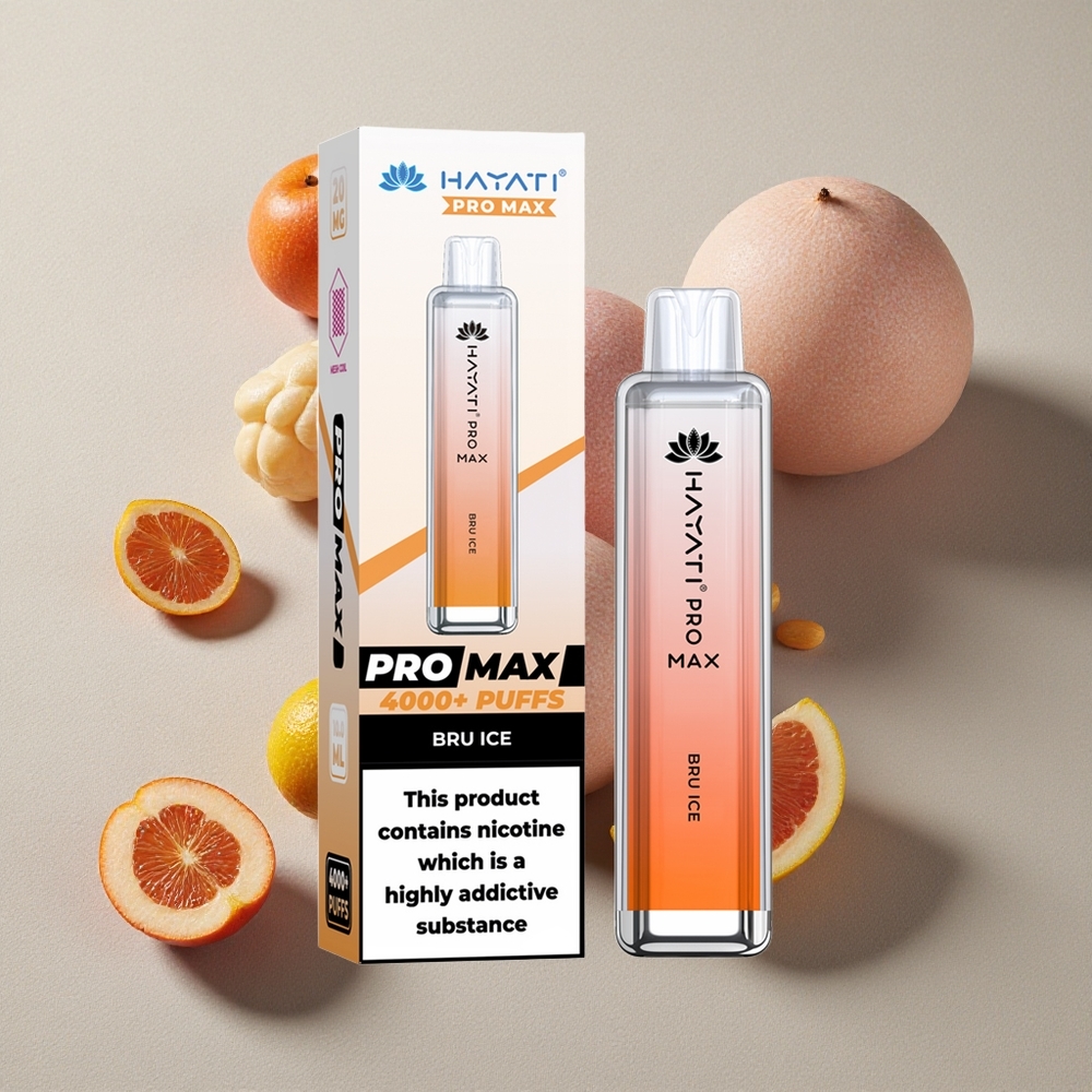 Bru Ice Hayati Pro Max 4000 Puffs Rechargeable Disposable Vape
