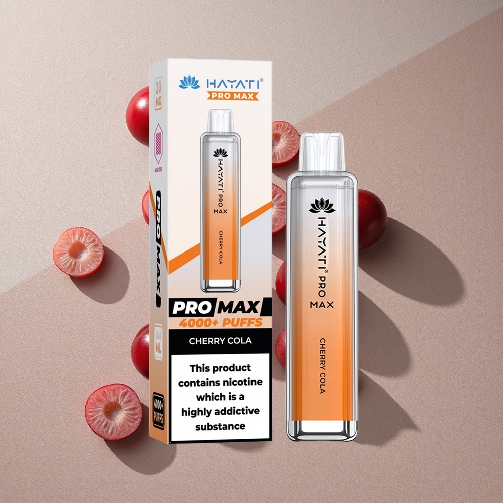 Cherry Cola Hayati Pro Max 4000 Puffs Rechargeable Disposable Vape
