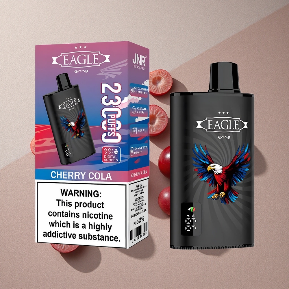 Cherry Cola JNR EAGLE Smart 23000 Puffs Disposable Vape with Digital Screen