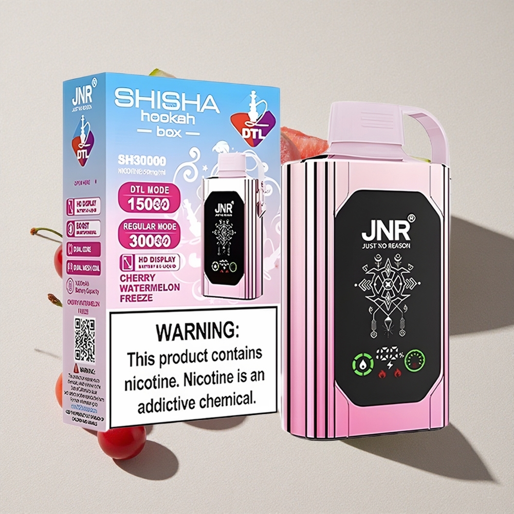 Cherry Watermelon Freeze JNR Shisha Hookah Box 20500 Puffs Disposable Vape