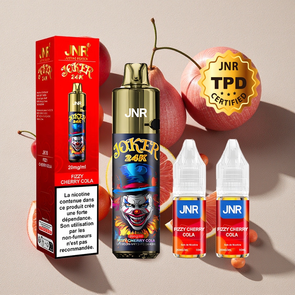 Fizzy Cherry Cola JNR Joker 24K Puffs Refillable