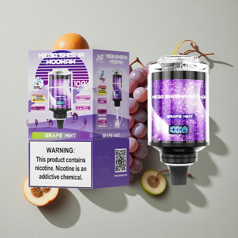 Grape Mint JNR Mega Shisha Hookah 100K Desktop Compatibility