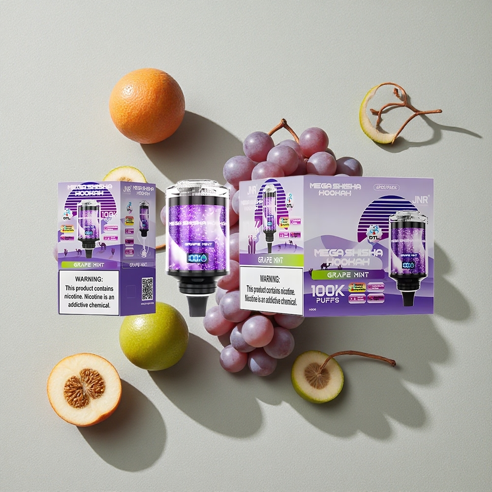 Grape Mint JNR Mega Shisha Hookah 100K Desktop Compatibility