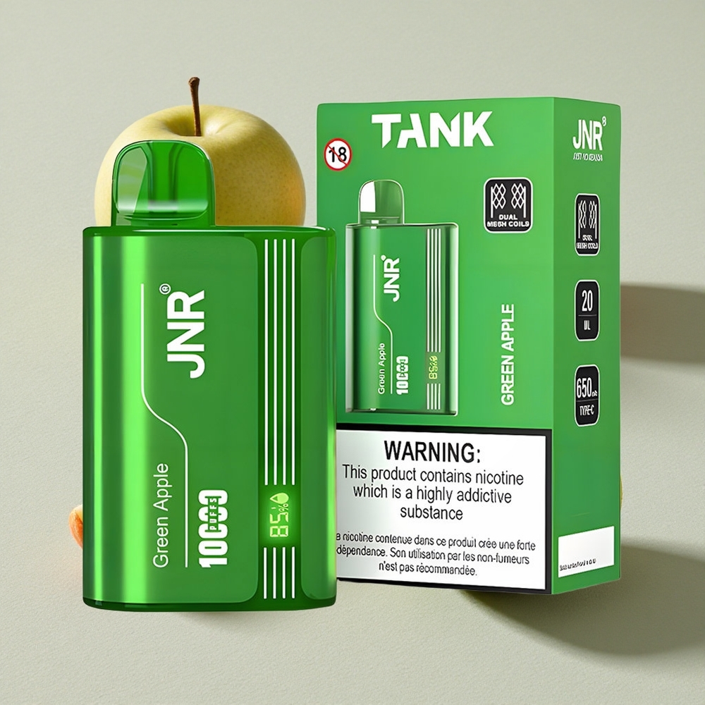 Green Apple Peach Pear JNR Tank 10000 Puffs Digital Display Disposable Vape