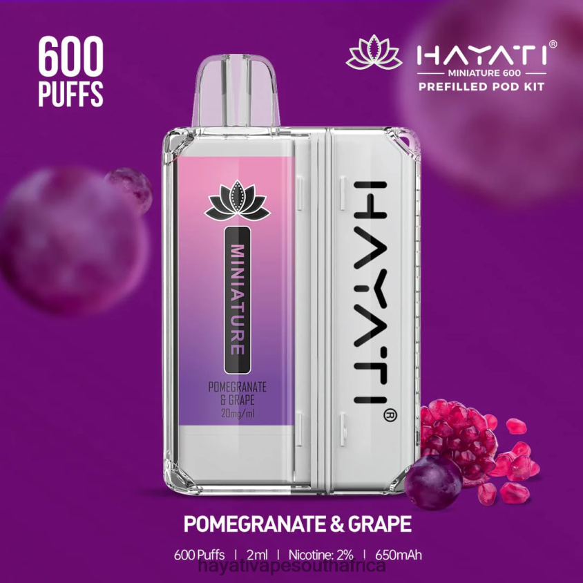 Hayati Cape Town - Hayati Miniature 600 Pod Kits Pomegranate  Grape 46222V42