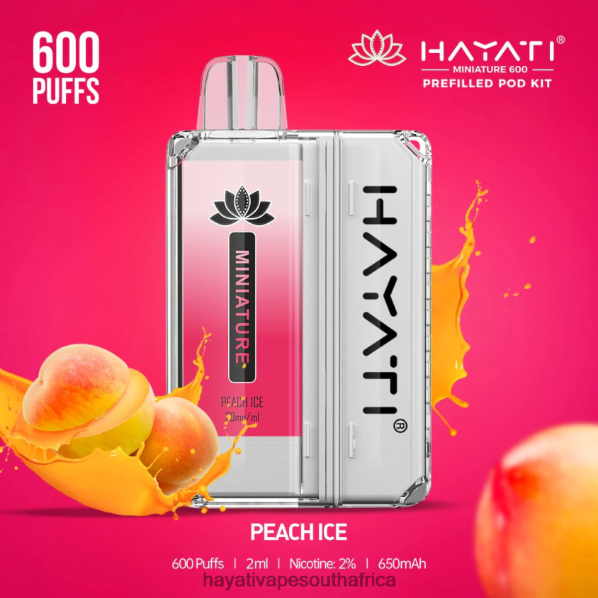 Hayati South Africa - Hayati Miniature 600 Pod Kits Peach Ice 46222V41