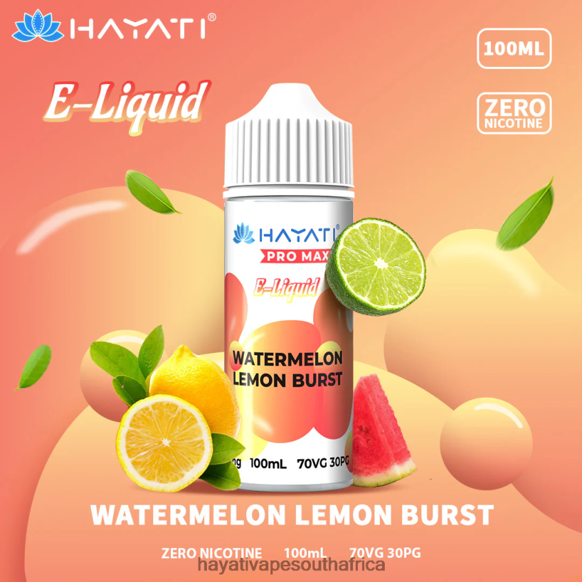 Hayati South Africa - Hayati Pro Max Nic Salts Watermelon Lemon Burst 46222V261