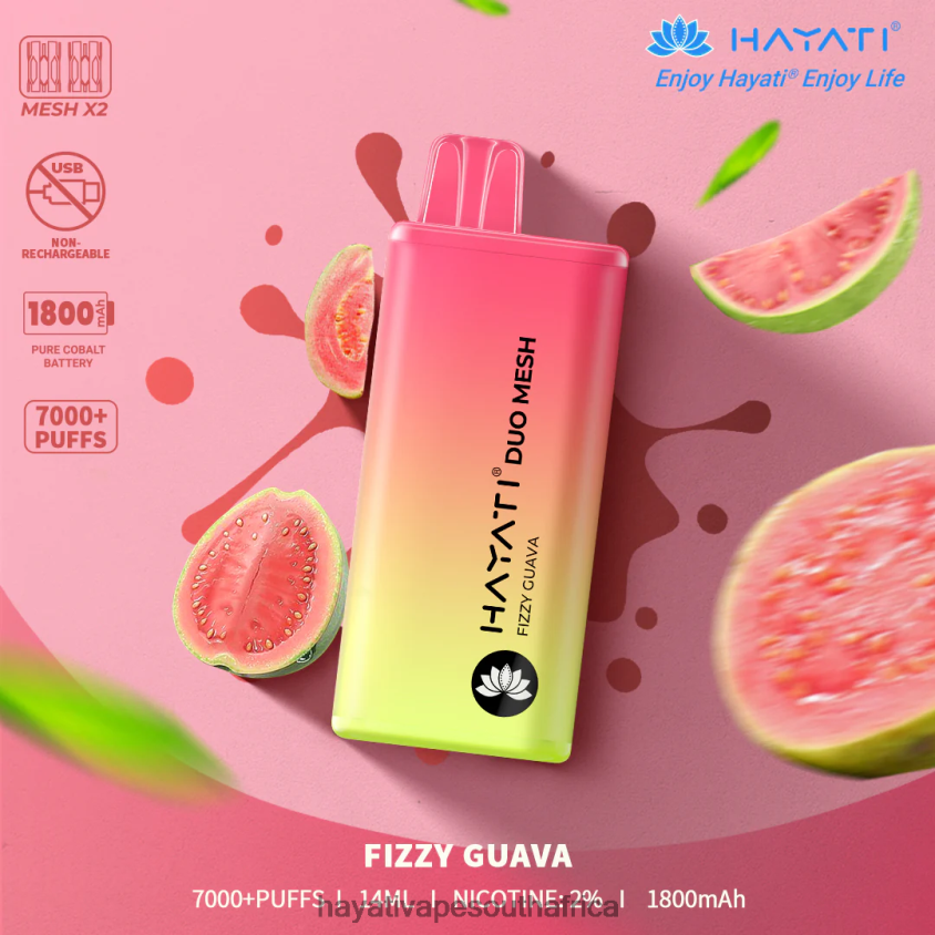 Hayati Store South Africa - Hayati Duo Mesh Disposable Fizzy Guava 46222V169
