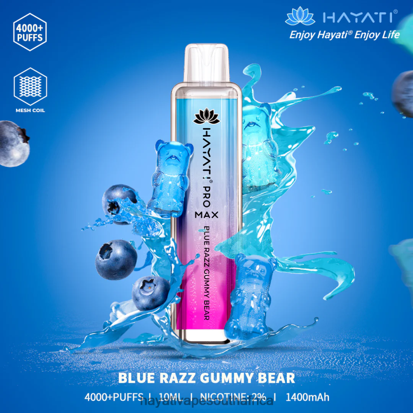 Hayati Store South Africa - Hayati Pro Max Disposable Blue Razz Gummy Bear 46222V129