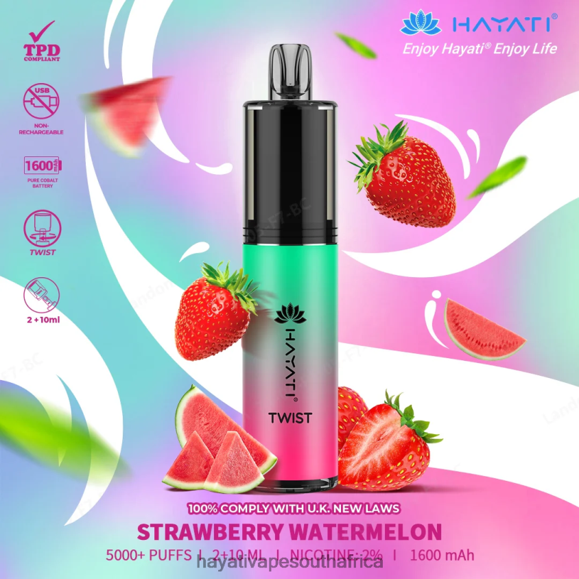 Hayati Vape Near Me - Hayati Twist Disposable Strawberry Watermelon 46222V86