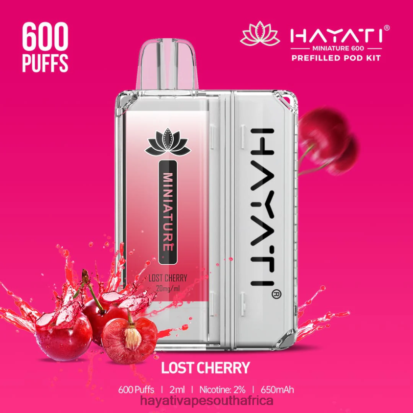 Hayati Vape Price - Hayati Miniature 600 Pod Kits Lost Cherry 46222V40