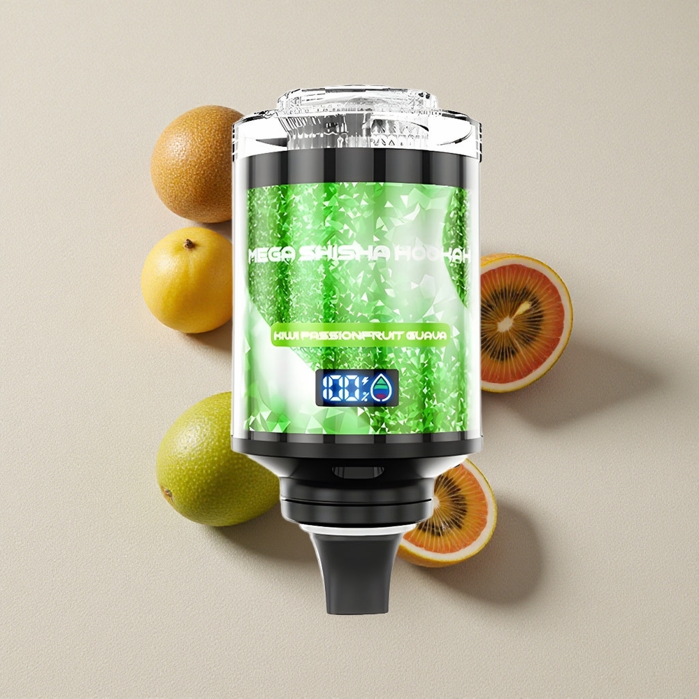Kiwi Passionfruit Guava JNR Mega Shisha Hookah 100K Desktop Compatibility