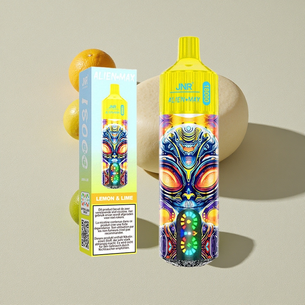 Lemon  Lime JNR Alien Max 18000 Puffs Dual Mesh Coil Disposable Vape