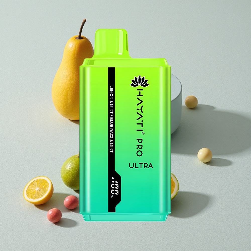Lemon  Mint Blue Razz  Mint Hayati Pro Ultra 15000 Puffs