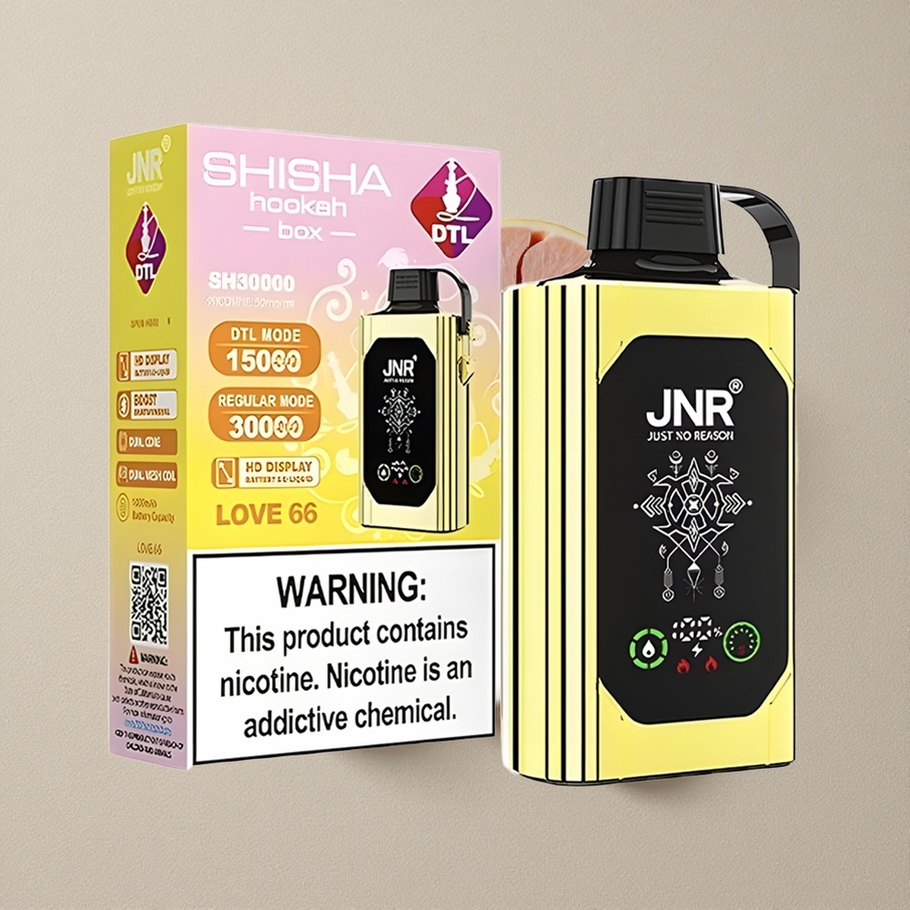 Love 66 JNR Shisha Hookah Box 20500 Puffs Disposable Vape