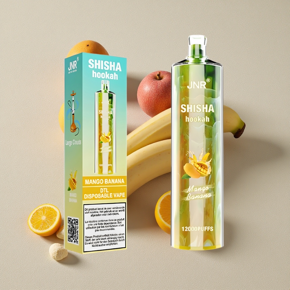 Mango Banana JNR Shisha Hookah 12000 Puffs Disposable Vape