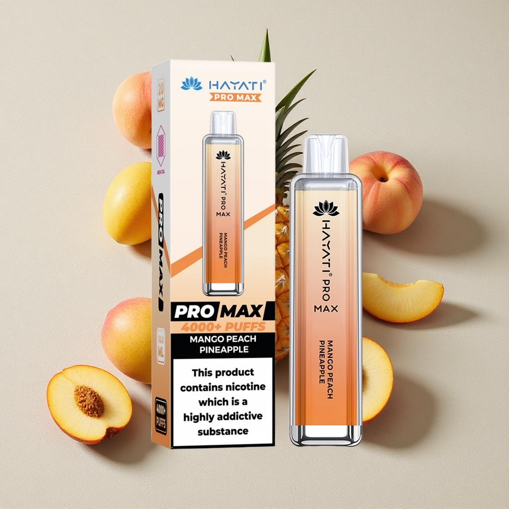 Mango Peach Pineapple Hayati Pro Max 4000 Puffs Disposable Vape
