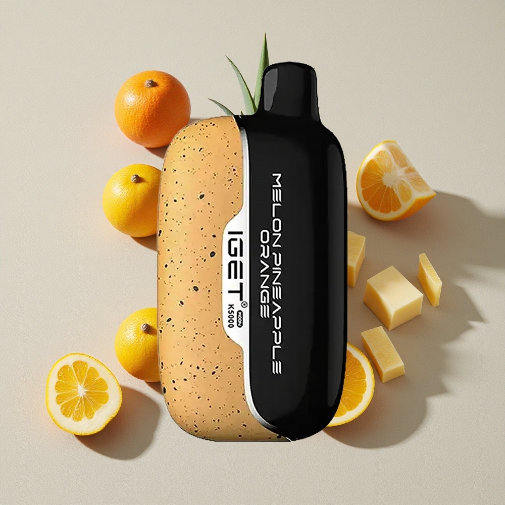 Melon Pineapple Orange IGET Moon K5000 Puffs Disposable Vape