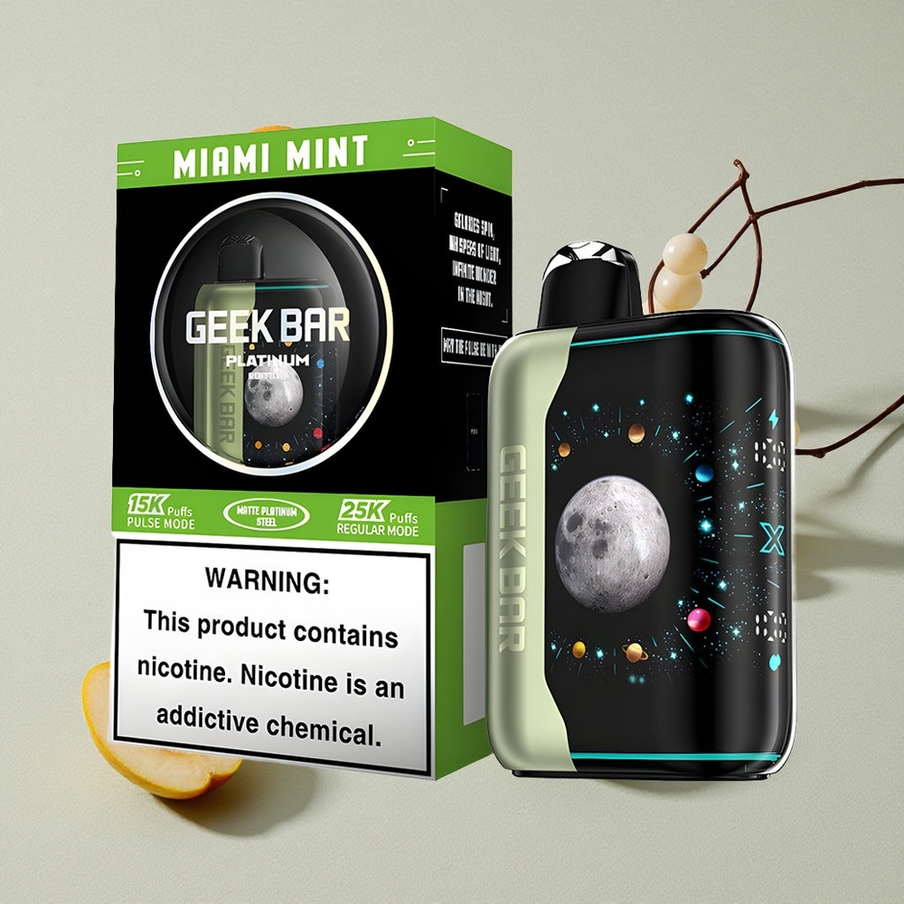 Miami Mint GEEK BAR Platinum 25000 Puffs Disposable Vape