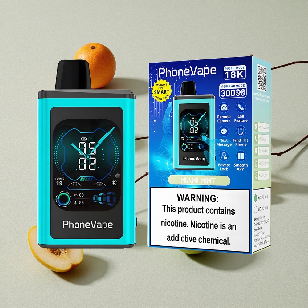 Miami Mint JNR PhoneVape 30000 puffs App Controlled Disposable Vape