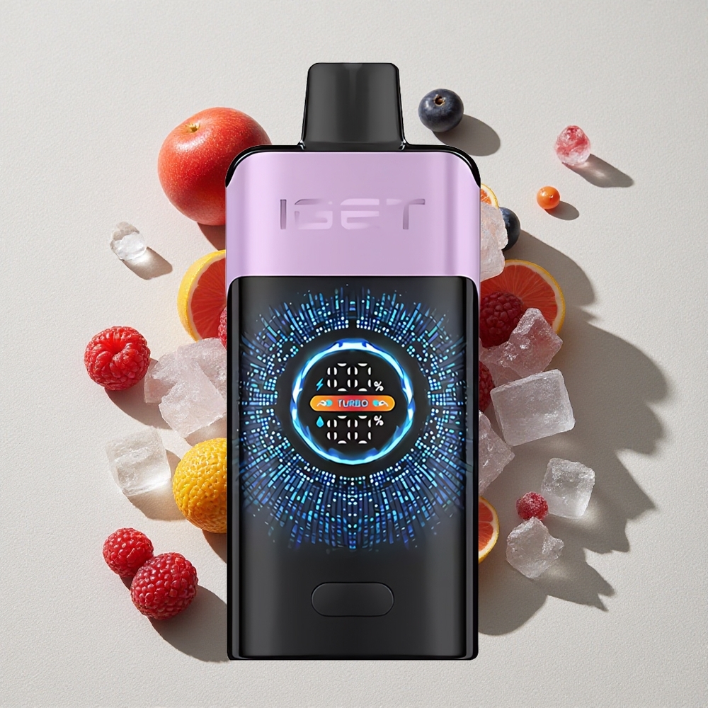 Mixed Berries Ice IGET ONE 12000 Puffs Disposable Vape with Large Curved Color Screen
