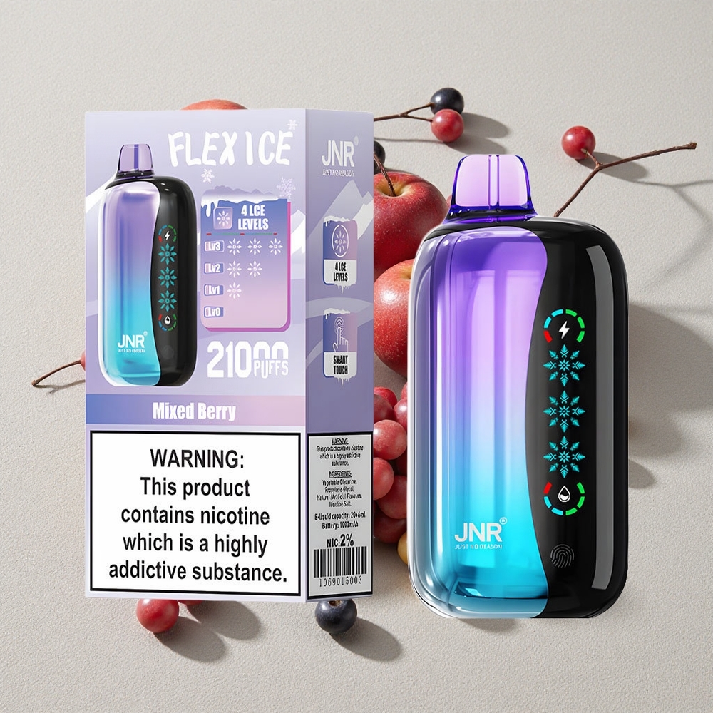 Mixed Berry JNR Flex Ice 21000 Puffs Touch Screen Disposable Vape