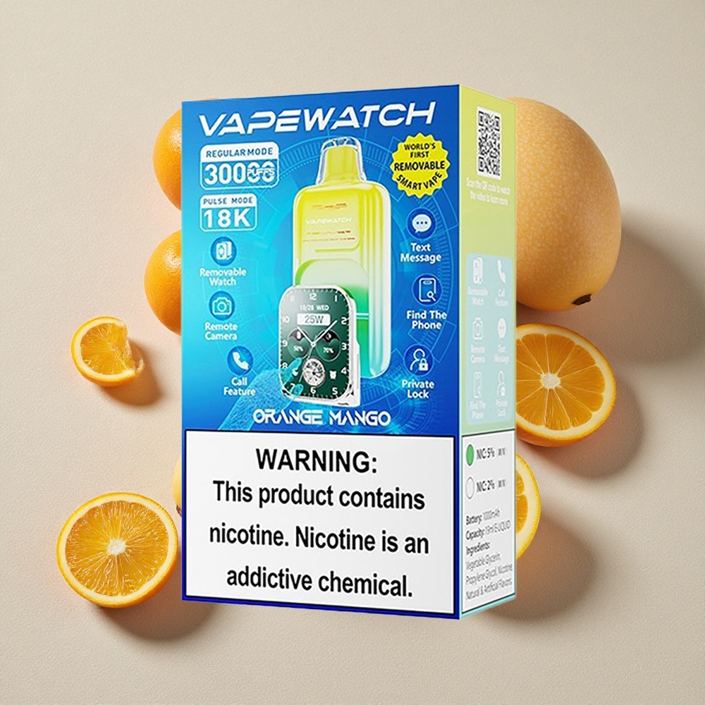 Orange Mango JNR VapeWatch 30000 Puffs Disposable Vape