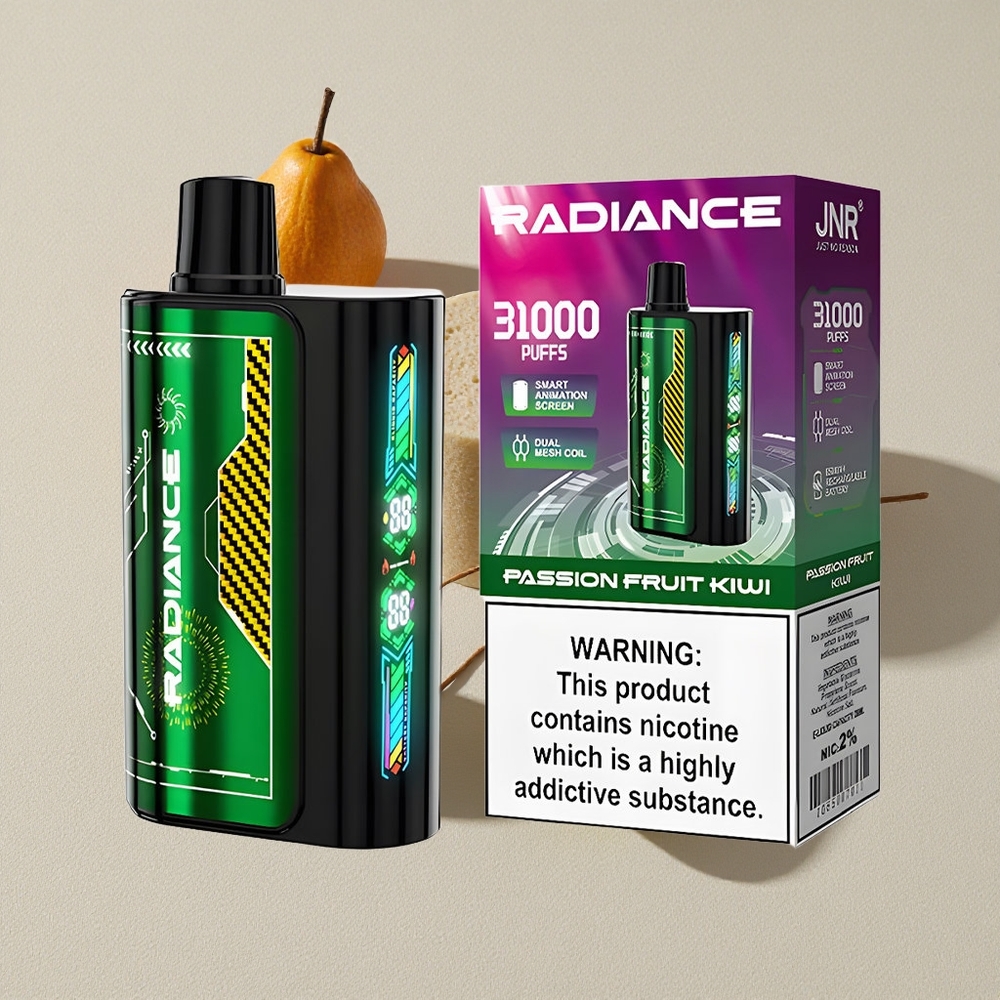 Passion Fruit Kiwi JNR Radiance 31000 Puffs Disposable Vape